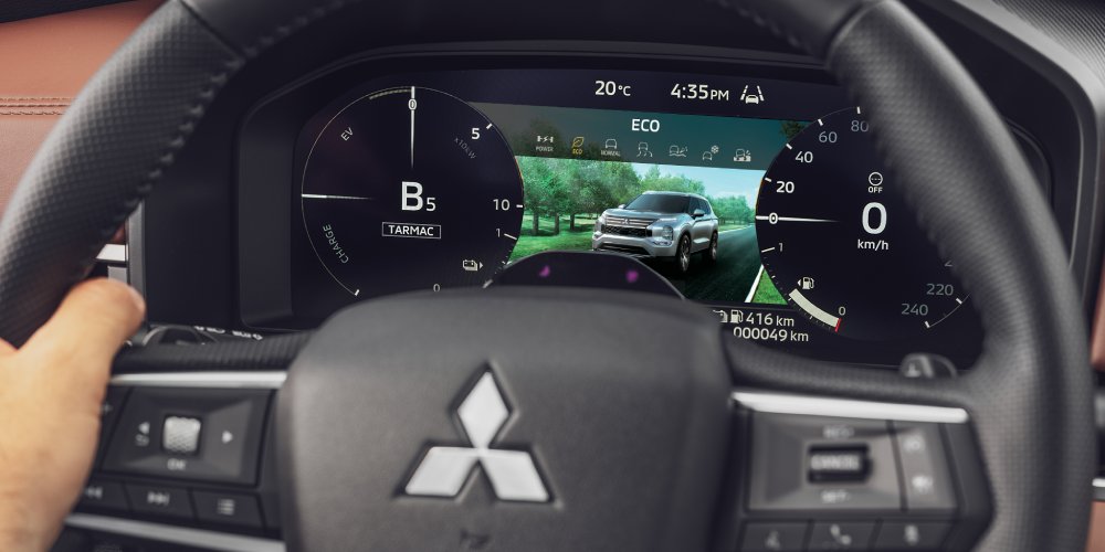 Nové Mitsubishi OUTLANDER PHEV - jízdní režim úsporný