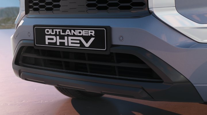 Nové Mitsubishi OUTLANDER PHEV - lišta předního nárazníku Nové Mitsubishi OUTLANDER PHEV - lišta předního nárazníku
