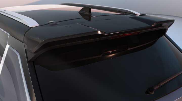 Nové Mitsubishi OUTLANDER PHEV - černý spojler pátých dveří Nové Mitsubishi OUTLANDER PHEV - černý spojler pátých dveří